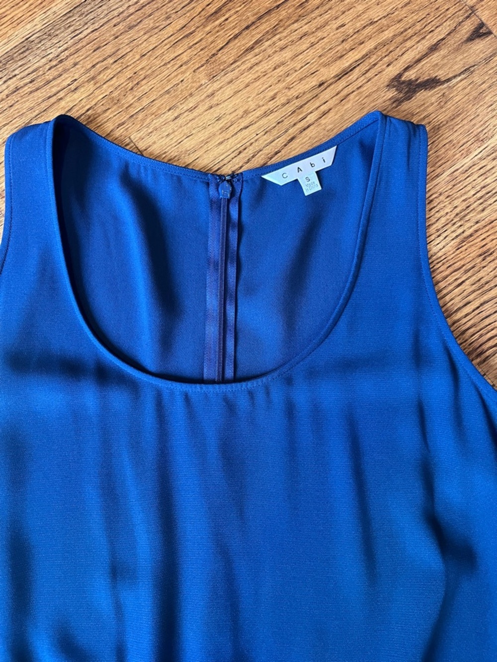 CAbi French Navy Drawstring Jumpsuit Style 303 size S - Picture 4 of 10